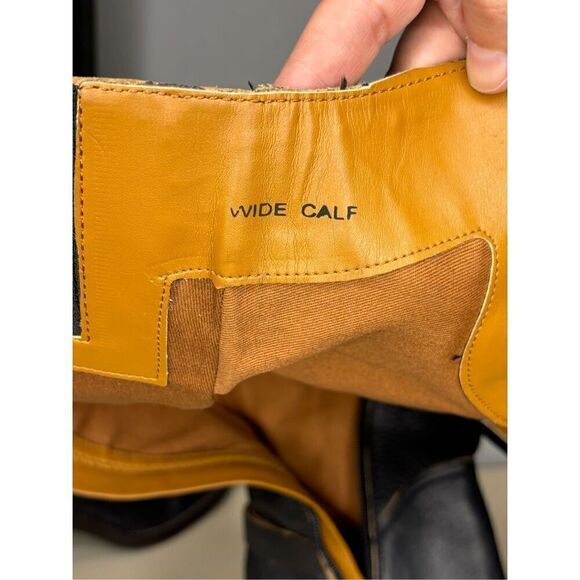 Franco Sarto Women's l-Kiana Wide Calf Knee High Boot Rustic Black Size 5.5M‎ - Picture 13 of 13